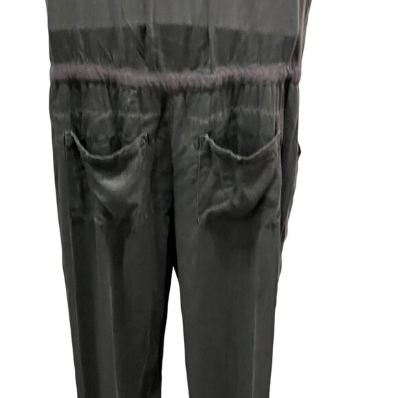 Free People Women Gray Jumpsuit Small Short Sleeve Pockets Button Front Casual - Picture 11 of 12